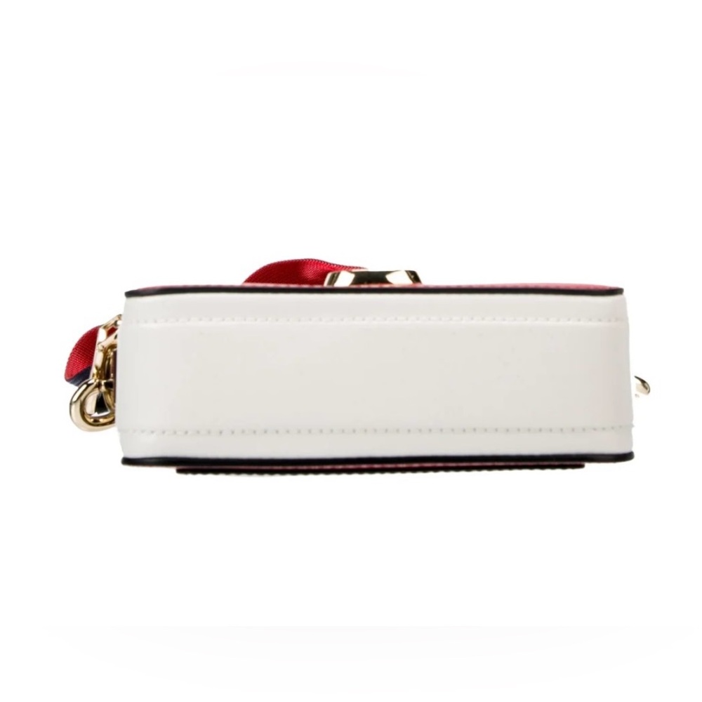 NWT Marc Jacobs The Snapshot Americana True Red Multi Leather Camera Bag - Picture 4 of 13